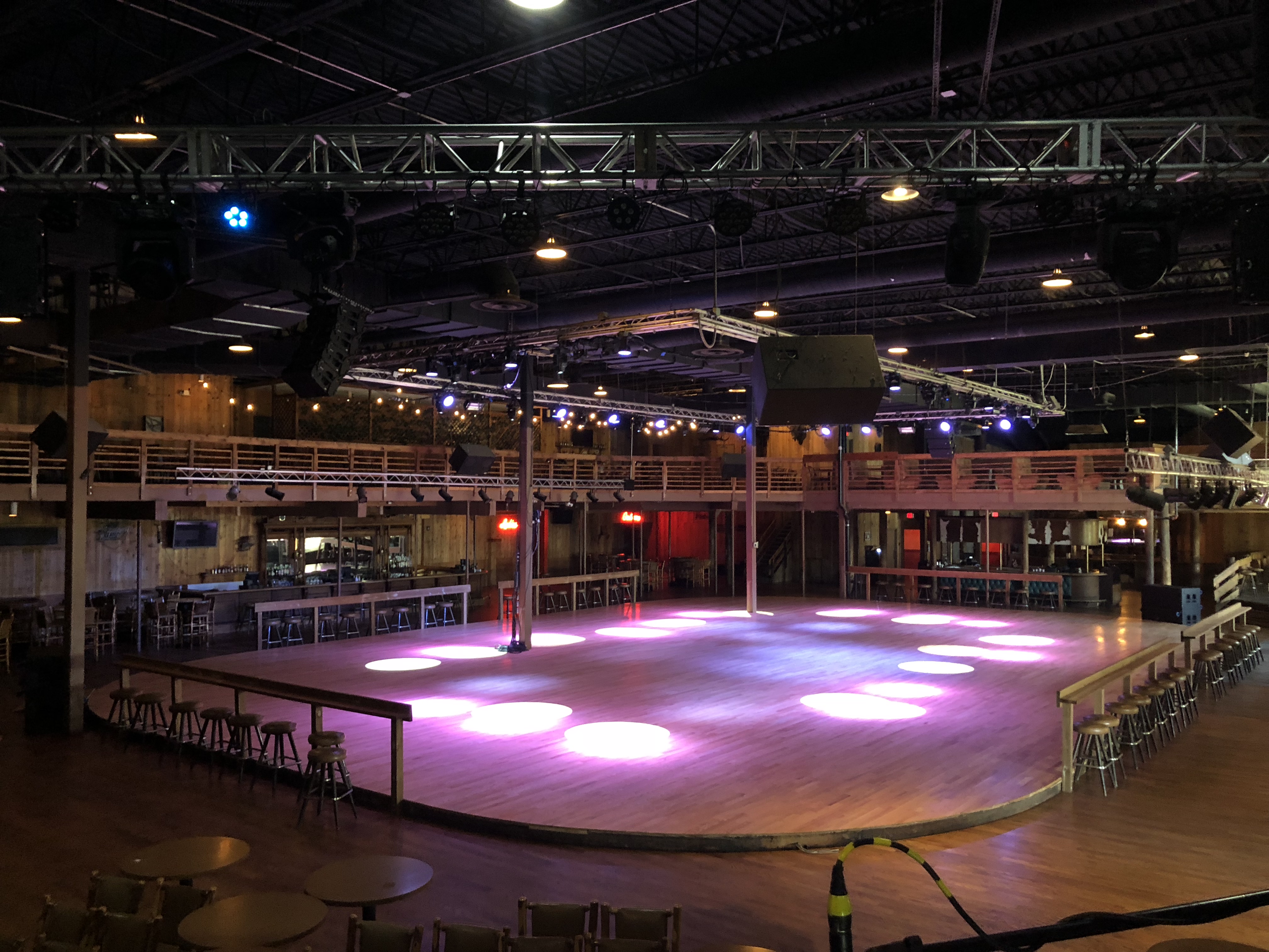 Stampede nightclub room with bar and dance floor